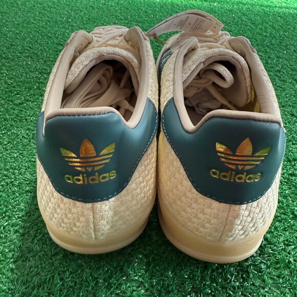 Adidas Gazelle Indoor Cream White Preloved Teal Mens Shoes JR3837 NEW Size 12 - Picture 5 of 5